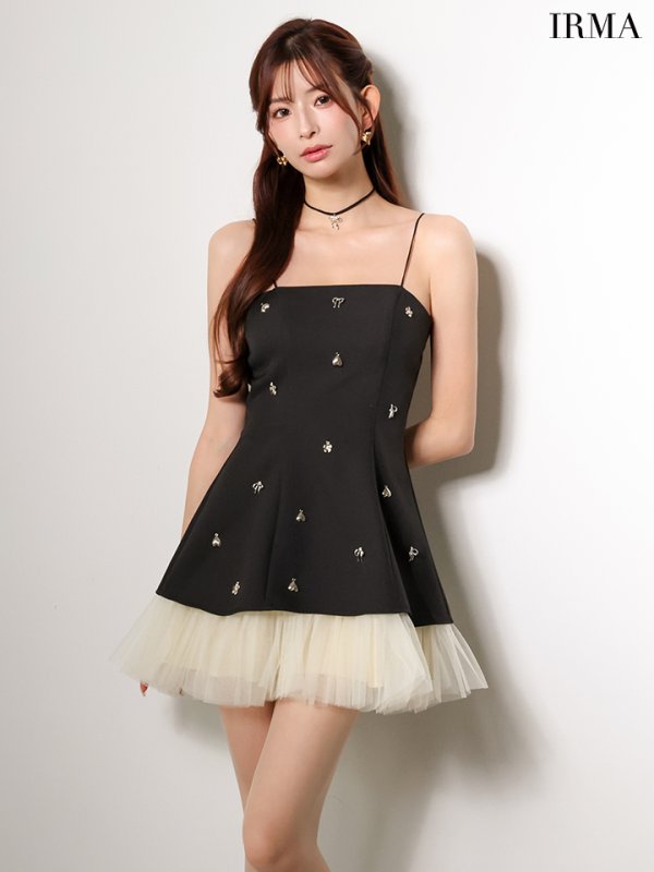 ブラック　モデル：あみ　身長：163cm　着用サイズ：Sサイズ