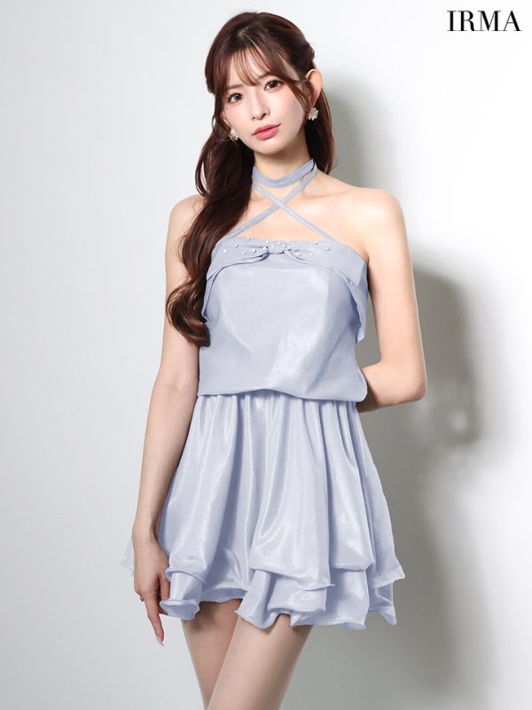 ペールブルー　モデル：あみ　身長：163cm　着用サイズ：Sサイズ