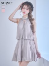 XSサイズあり【IRMA/イルマ】フリル/ シフォン/ ノースリーブ/ アメスリ/ フレア/ ミニドレス/ キャバドレス[OF2A]