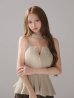 ベージュ　モデル：しおん　身長：158cm　着用サイズ：Sサイズ