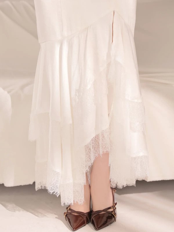 ホワイト　モデル：ゆめ　身長：160cm　着用サイズ：Sサイズ