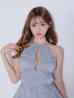 ブルー　モデル：いおり　身長：161cm　着用サイズ：Sサイズ