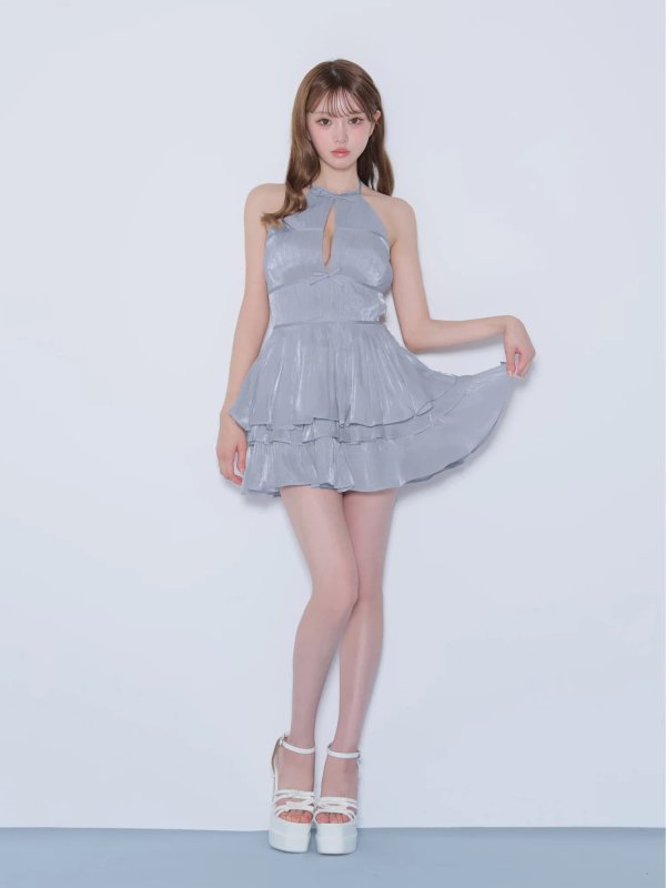 ブルー　モデル：いおり　身長：161cm　着用サイズ：Sサイズ