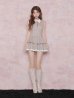 ベージュ　モデル：まりん　身長：164cm　着用サイズ：Sサイズ