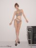 ブラウン　モデル：みゆ　身長：164cm　着用サイズ：Fサイズ
