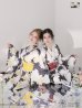 ネイビー　モデル：しおん　身長：158cm　着用サイズ：Fサイズ　ブラック　モデル：ゆりお　身長：165cm　着用サイズ：Fサイズ