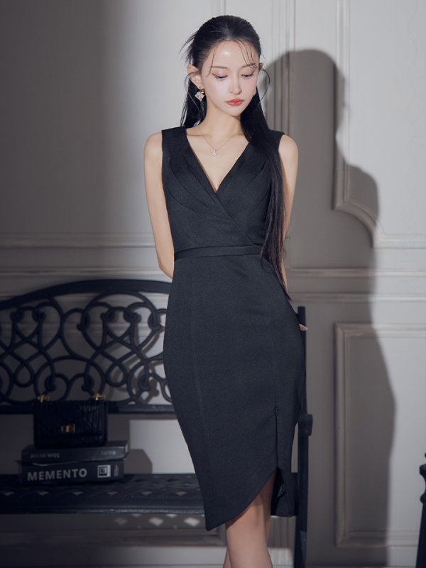 ブラック モデル:まおちゃる 身長:158cm 着用サイズ:Sサイズ