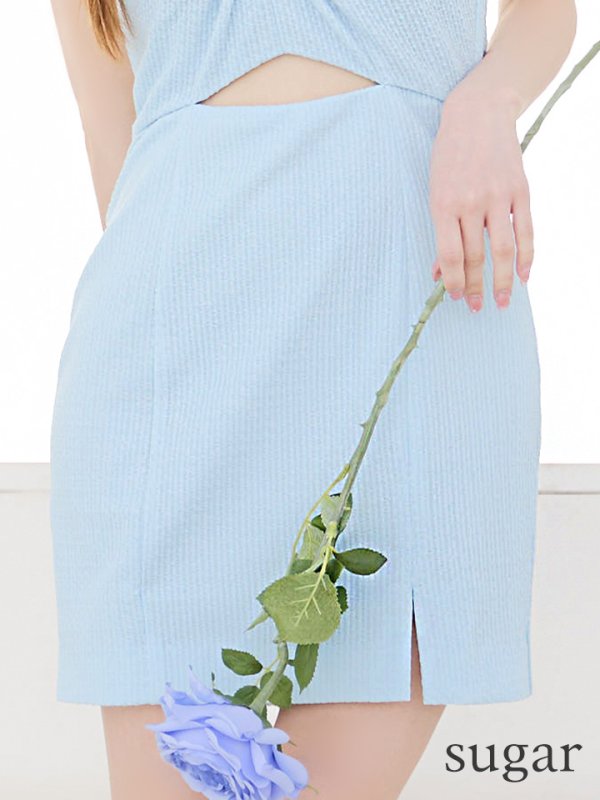 ブルー  モデル:ゆめ 身長:160cm 着用サイズ:Sサイズ