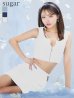 ホワイト モデル：如月れい　身長：156cm　着用サイズ：Sサイズ