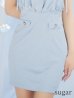 ブルー モデル：如月れい　身長：156cm　着用サイズ：XSサイズ