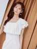 ホワイト　モデル：あすか　身長：170cm　着用サイズ：Sサイズ