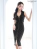 ブラック モデル：まおちゃる　身長：158cm　着用サイズ：Sサイズ