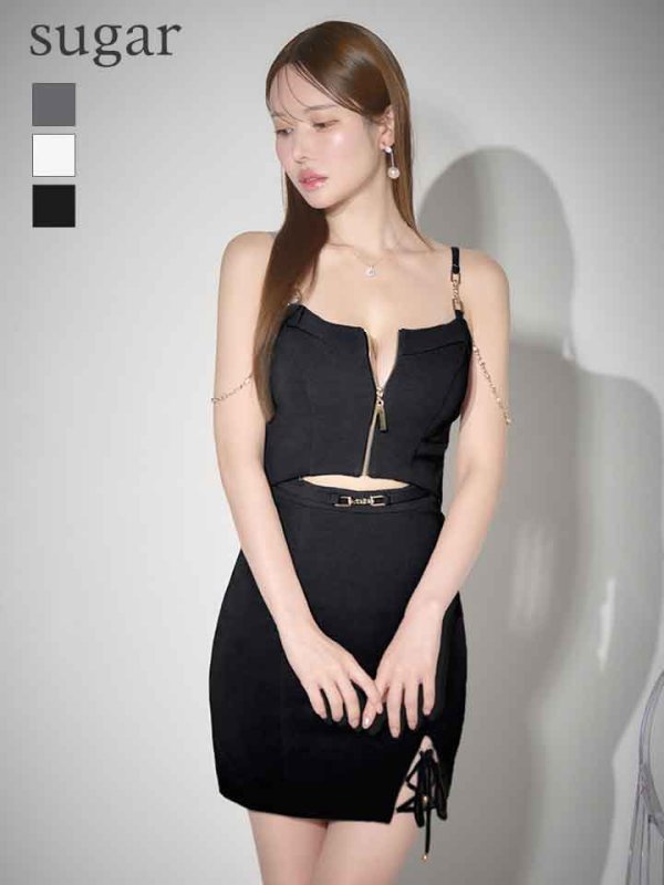 ブラック モデル：ゆめ　身長：160cm　着用サイズ：Sサイズ
