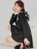 ブラック モデル：まりん　身長：164cm　着用サイズ：Sサイズ