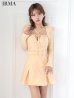 オレンジ モデル：如月れい　身長：156cm　着用サイズ：Sサイズ