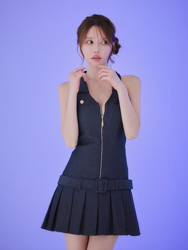 インディゴデニム モデル：ゆめ　身長：160cm　着用サイズ：Sサイズ