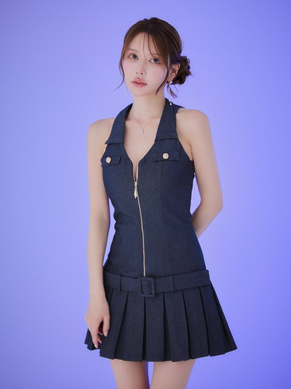 インディゴデニム モデル：ゆめ　身長：160cm　着用サイズ：Sサイズ