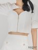 ホワイト　モデル：まりん　身長：164cm　着用サイズ：Sサイズ