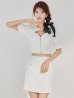 ホワイト　モデル：まりん　身長：164cm　着用サイズ：Sサイズ
