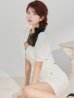ホワイト　モデル：まりん　身長：164cm　着用サイズ：Sサイズ