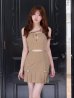 モカベージュ　モデル：羽澄まり　身長：158cm　着用サイズ：Sサイズ