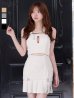 ホワイト　モデル：羽澄まり　身長：158cm　着用サイズ：Sサイズ