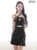 ブラック モデル：まおちゃる　身長：158cm　着用サイズ：Sサイズ