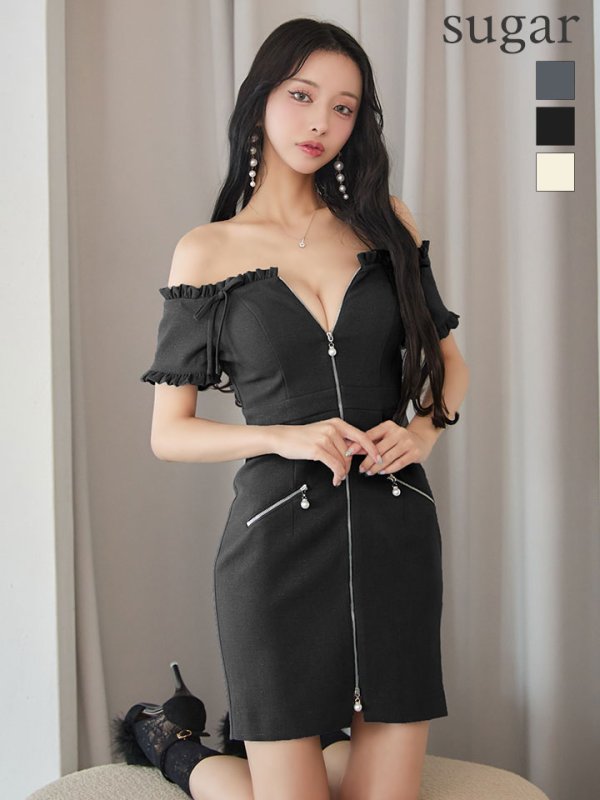 ブラック　モデル：まおちゃる　身長：158cm　着用サイズ：Sサイズ