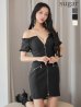 ブラック　モデル：まおちゃる　身長：158cm　着用サイズ：Sサイズ