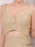 モカベージュ　モデル：如月れい　身長：156cm　着用サイズ：Sサイズ