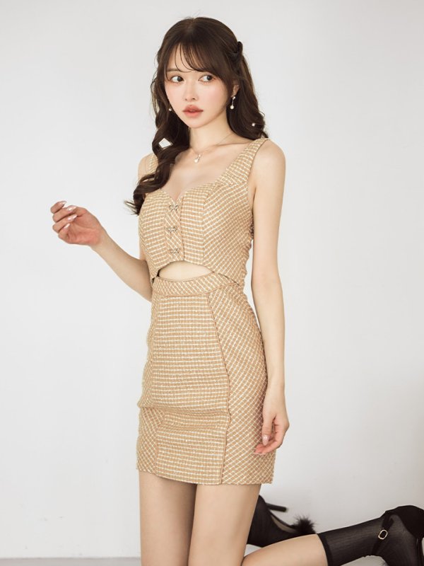 モカベージュ モデル:ゆめ 身長:160cm 着用サイズ:Sサイズ