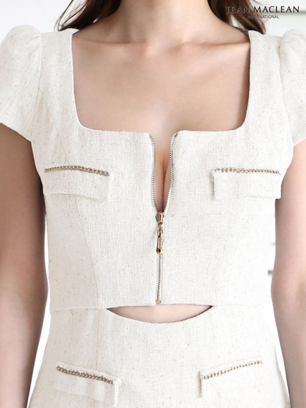 ホワイト モデル：ゆめ　身長：160cm　着用サイズ：Sサイズ