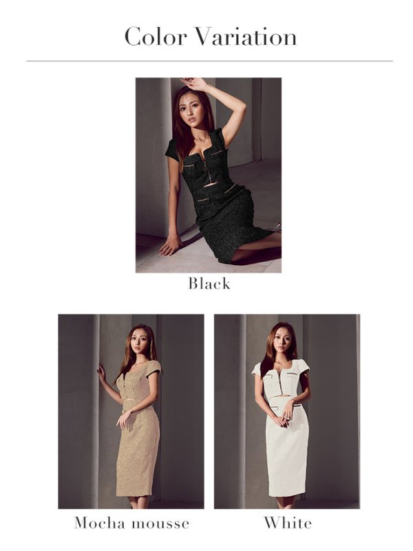  モデル：カレン　身長：153cm　着用サイズ：7号（Sサイズ）