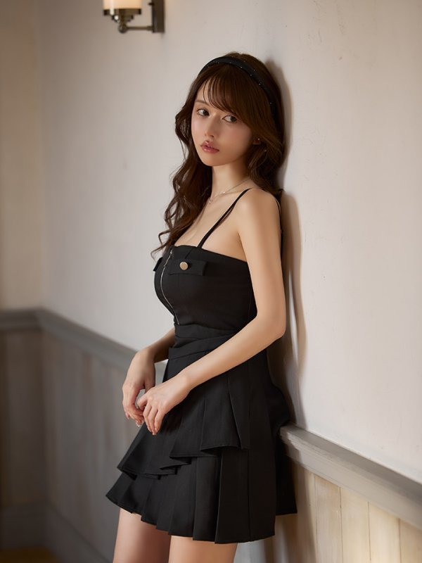 ブラック モデル：ゆめ　身長：160cm　着用サイズ：Sサイズ