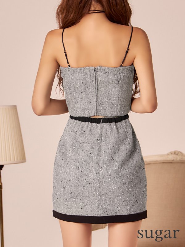 グレー　モデル：まりん　身長：164cm　着用サイズ：Sサイズ