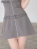 グレー　モデル：れみれみ　身長：163cm　着用サイズ：Sサイズ
