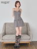 グレー　モデル：れみれみ　身長：163cm　着用サイズ：Sサイズ