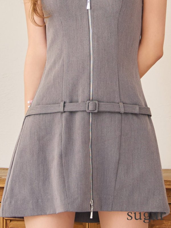 グレー　モデル：るりぴ　身長：165cm　着用サイズ：Sサイズ