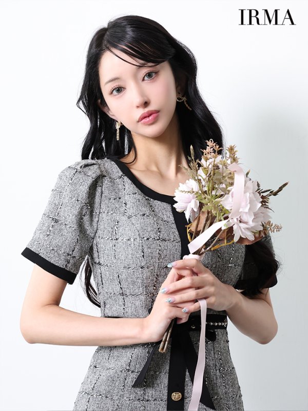 グレー モデル：まおちゃる　身長：158cm　着用サイズ：Sサイズ