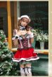 画像2: 【即日発送】【クリスマスコスプレ7点セット】【Malymoon/マリームーン】ドットチェックサンタクロース【フリーサイズ/1カラー】[YMT] (2)