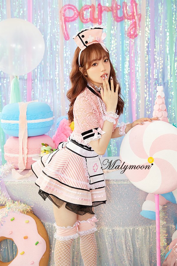 画像6: 【即日発送】ジッパーナース【マリームーン】【ハロウィンコスプレ7点セット】【フリーサイズ/2カラー】[OF04]