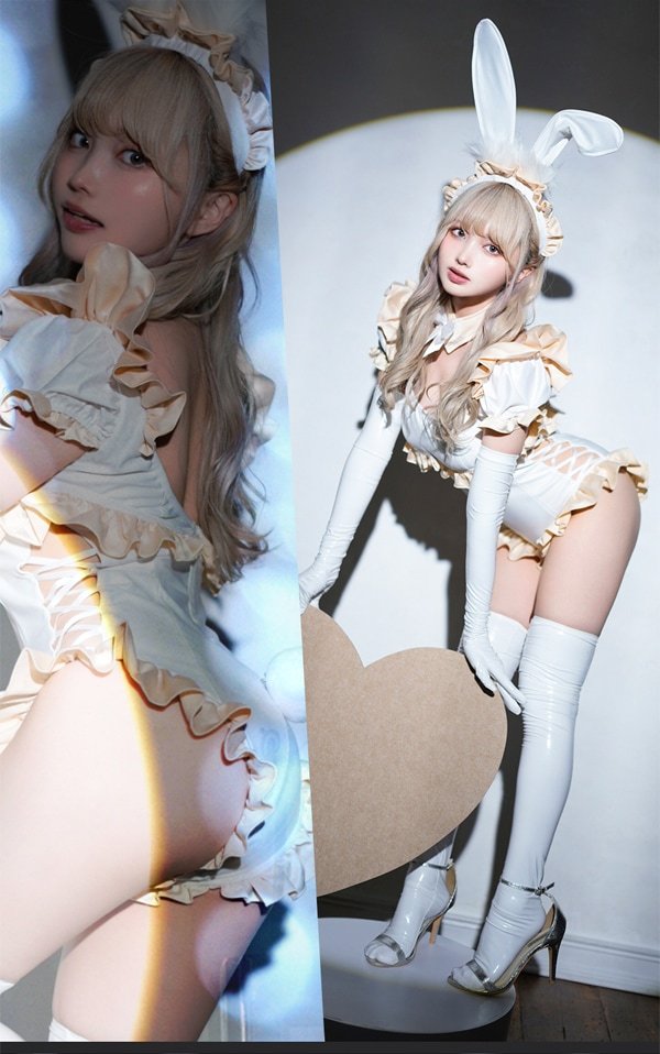 画像14: 【即日発送】フレンチメイドバニー【マリームーン】【ハロウィンコスプレ5点セット】【フリーサイズ/1カラー】[HC03]