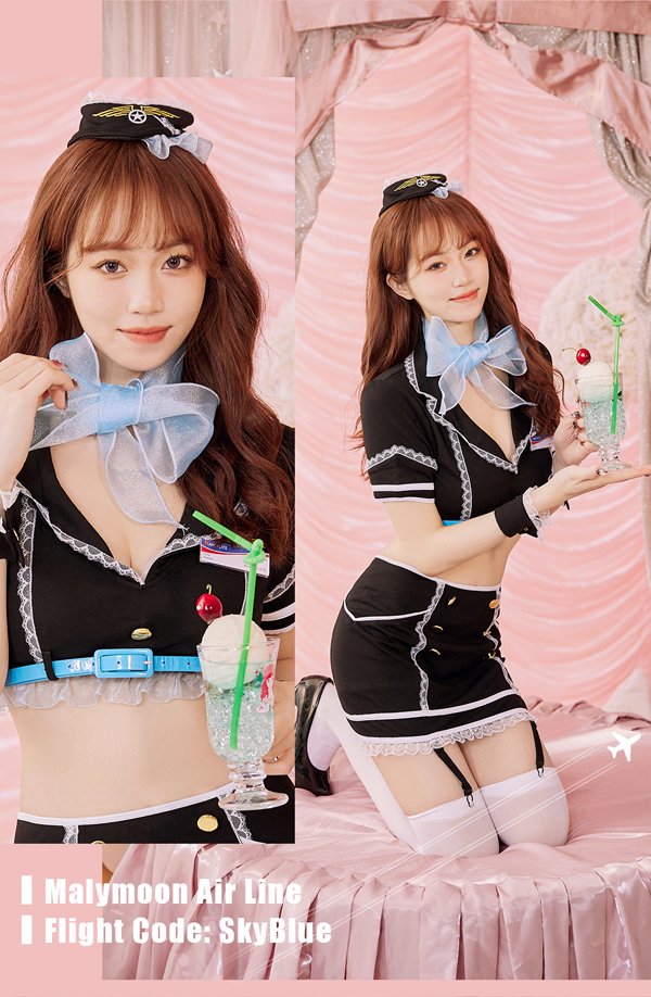 画像5: 【即日発送】ホットキャビンクルー【マリームーン】【ハロウィンコスプレ9点セット】【フリーサイズ/2カラー】[HC03]