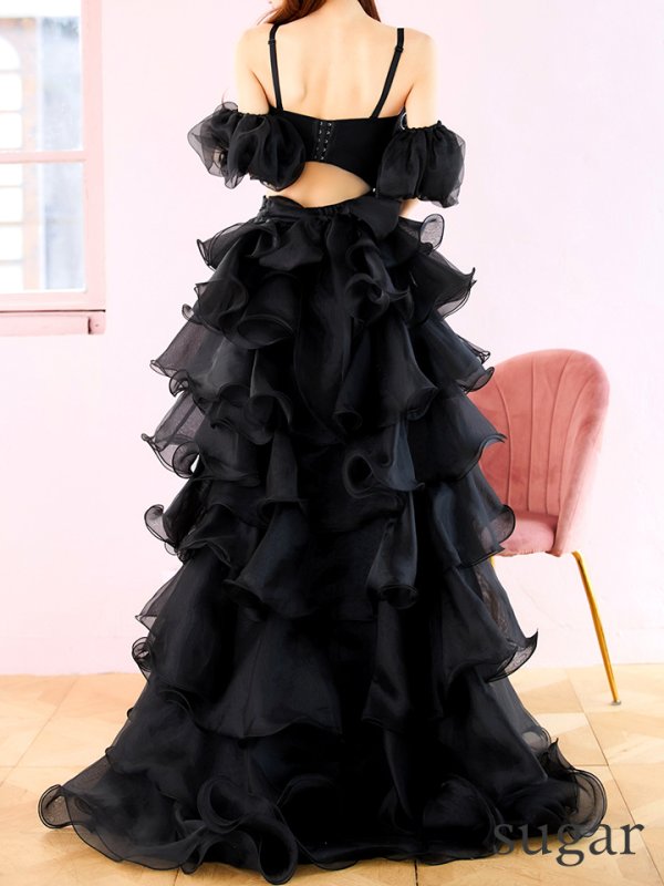 ブラック　モデル：まりん　身長：164cm　着用サイズ：8号(Sサイズ)