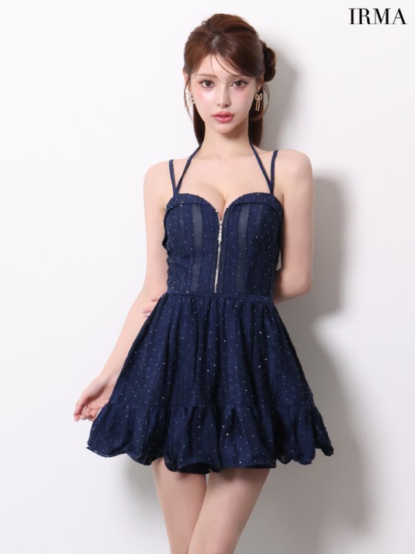 ネイビー　モデル：ももか　身長：156cm　着用サイズ：XSサイズ