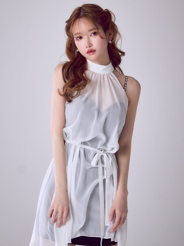 ホワイト　モデル：ゆめ　身長：160cm　着用サイズ：Sサイズ