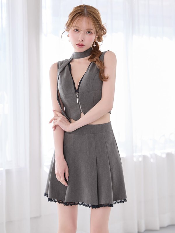 グレー　モデル：ゆめ　身長：160cm　着用サイズ：Sサイズ