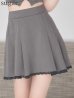 グレー　モデル：れみれみ　身長：163cm　着用サイズ：Sサイズ
