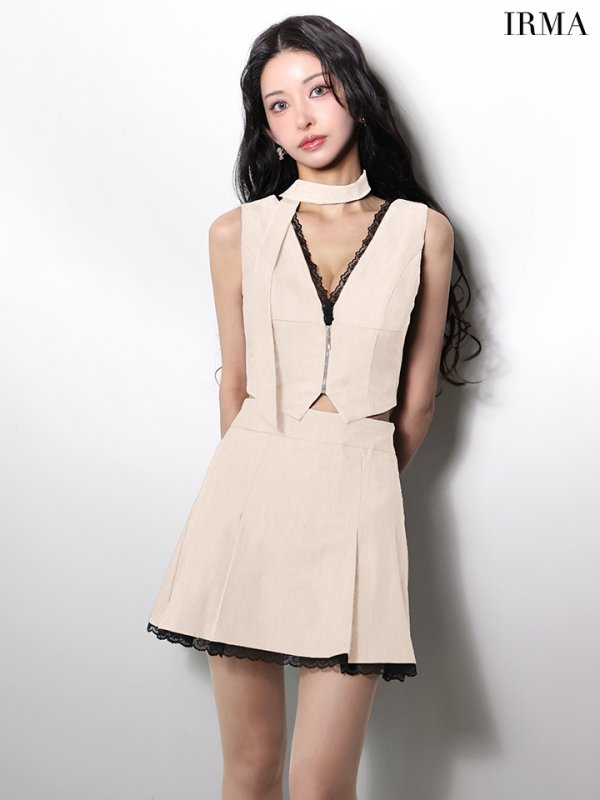 サンドベージュ　モデル：まおちゃる　身長：158cm　着用サイズ：Sサイズ