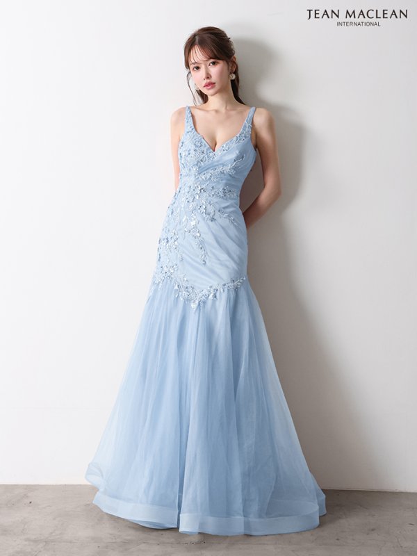 ブルー　モデル：ゆめ　身長：160cm　着用サイズ：Mサイズ